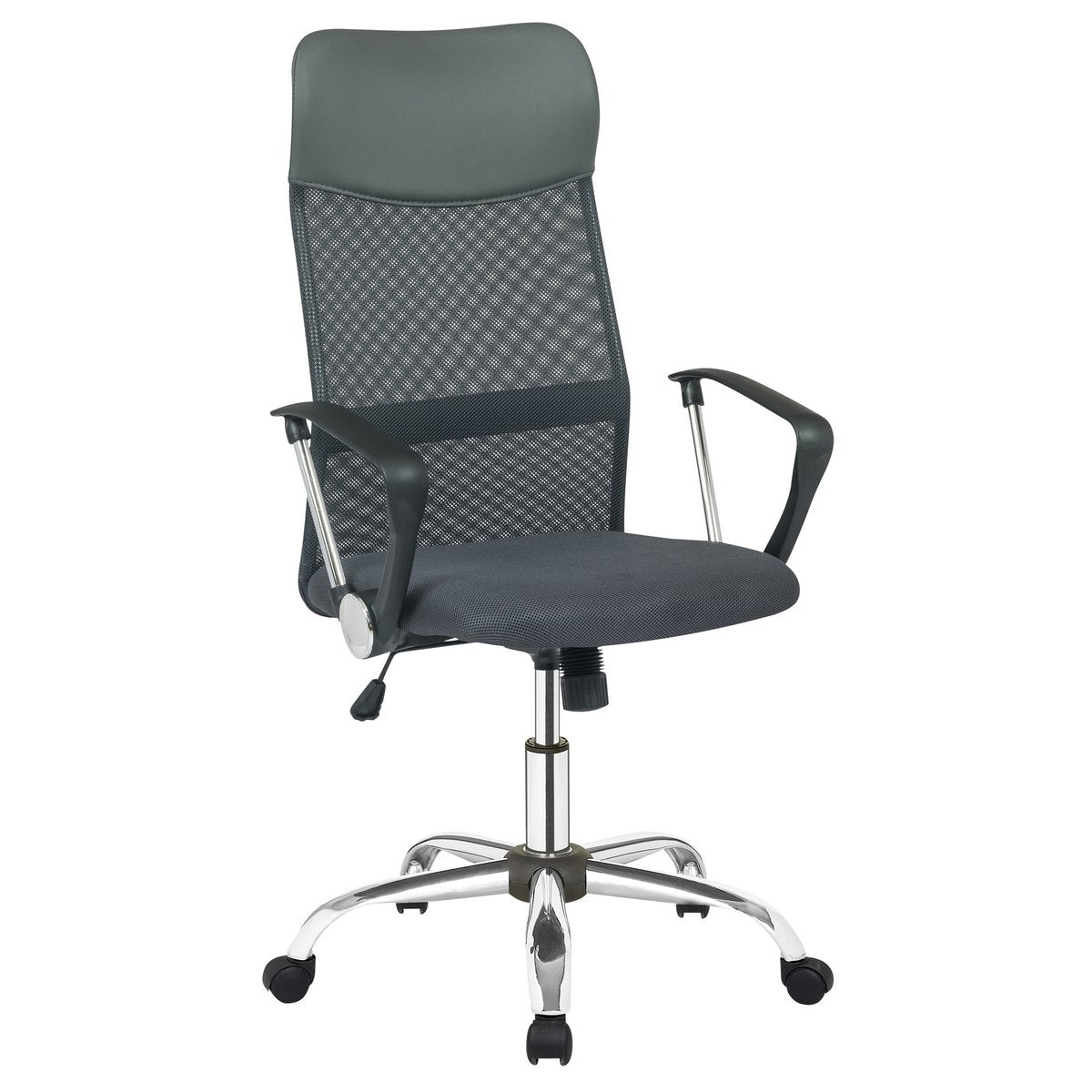 Chaise de bureau grise avec résille
