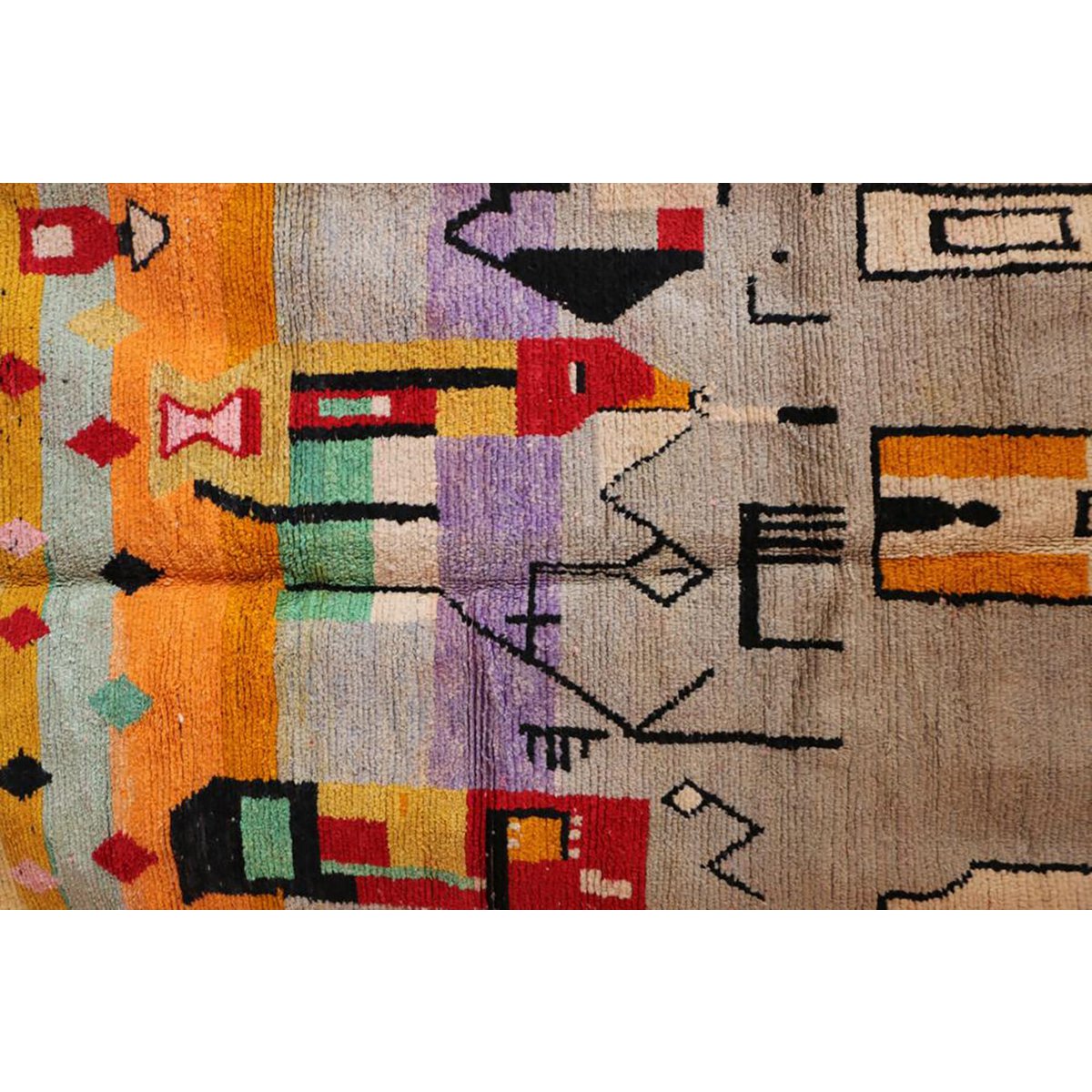 Tapis Berbere marocain pure laine 169 x 268 cm