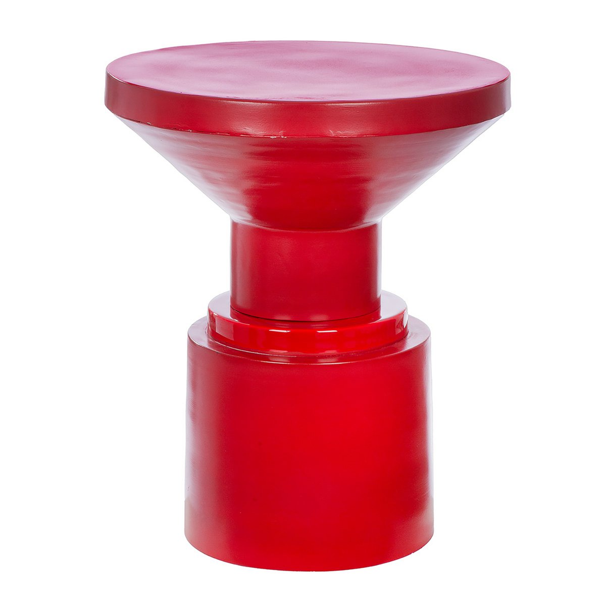 Table d'appoint Rouge, rouge H.48 cm