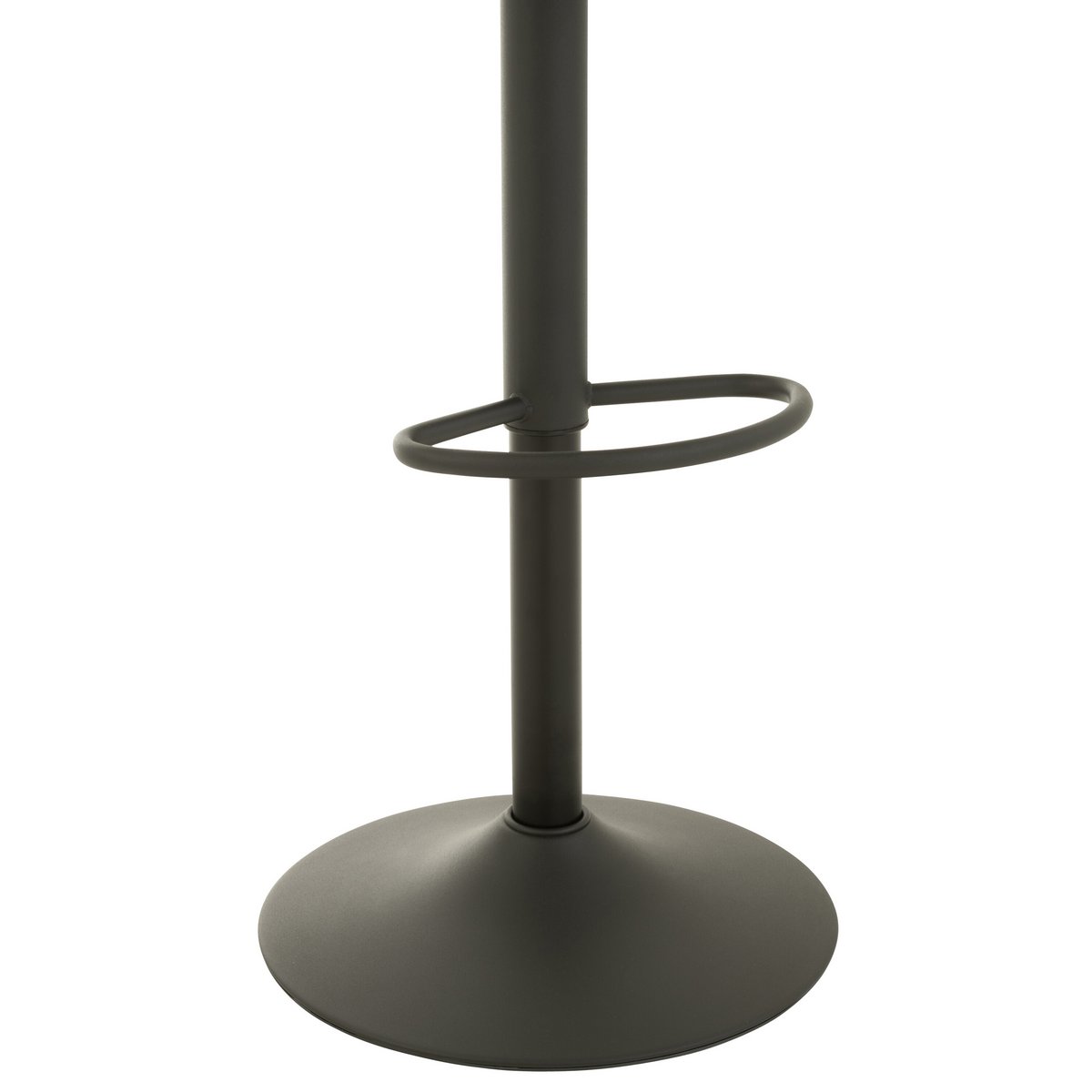 Chaise de bar J-Line - bois/métal - noir