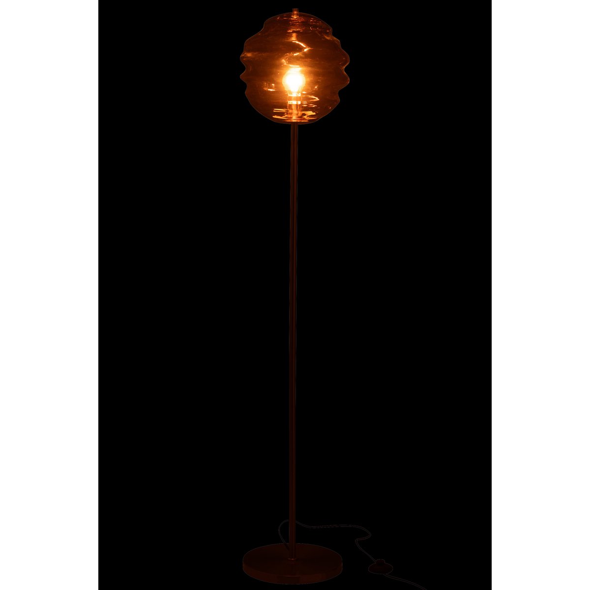 Lampadaire J-Line Bijenkorf - verre - marron