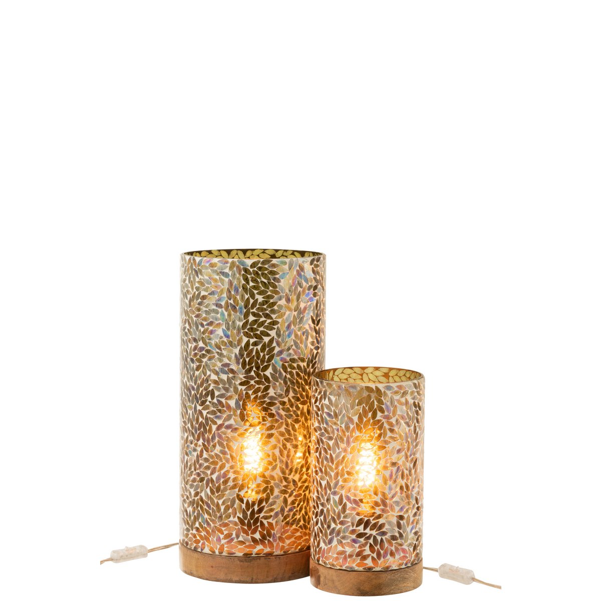 Lampe de table J-Line Mosaic - verre - vert - grand