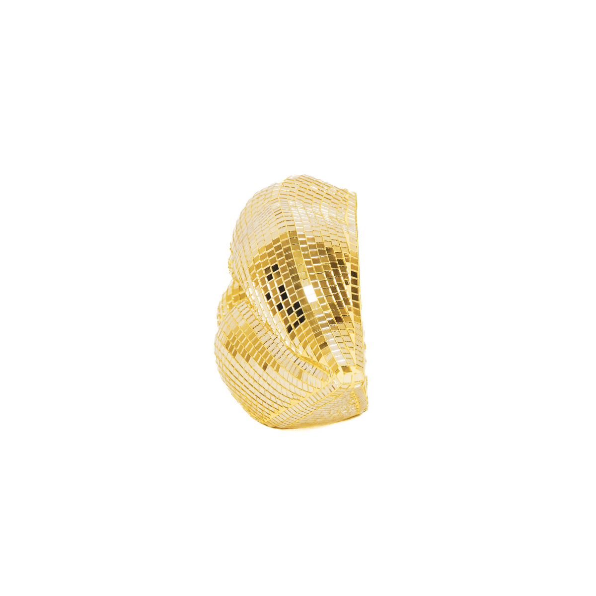 Ornement - Disco- lèvres - Verre - Gold - 29x10x13,5cm