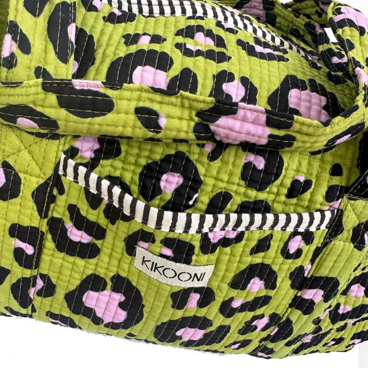 Sac en coton "Oh Leo - vert cosmique"