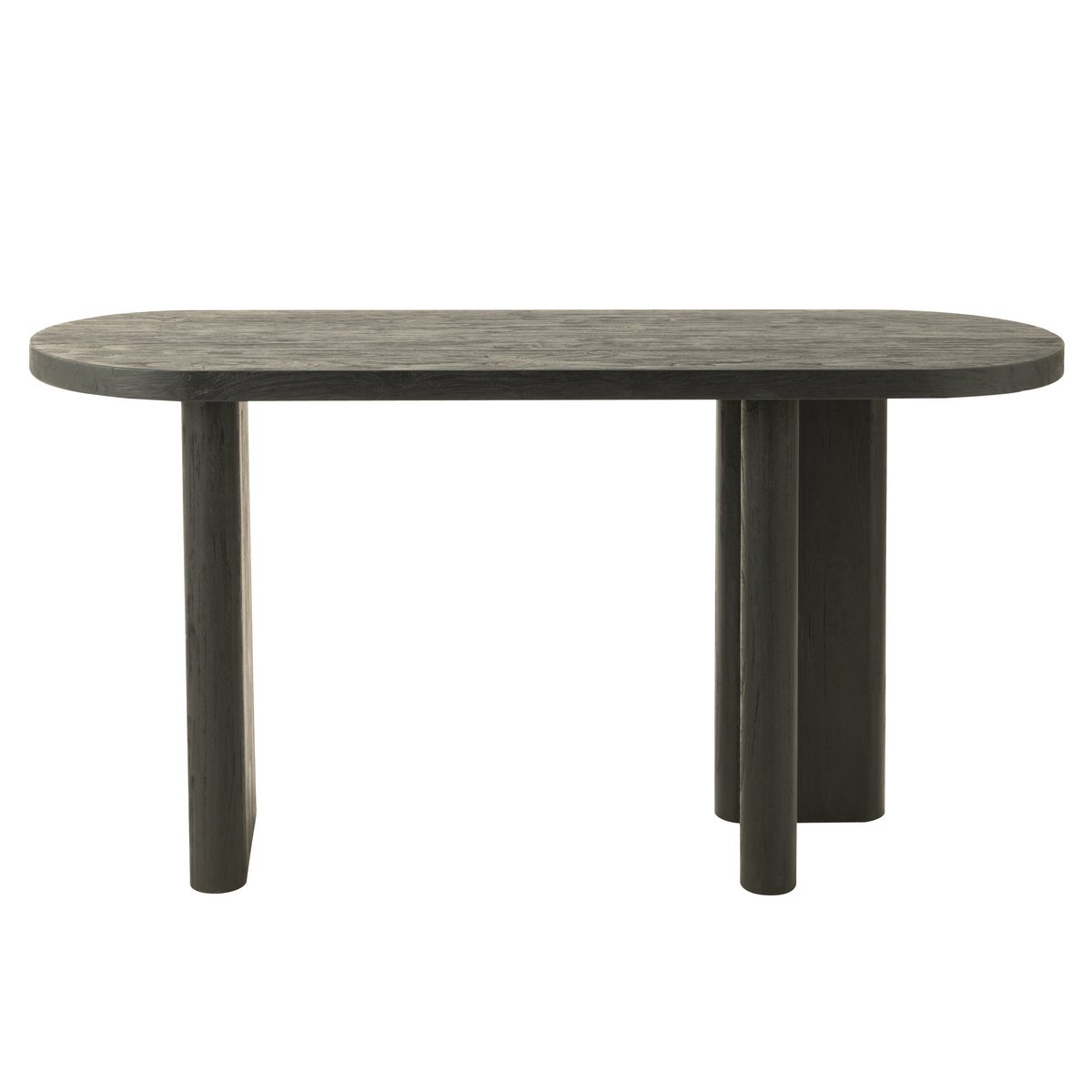 Table J-Line Teck - bois - noir