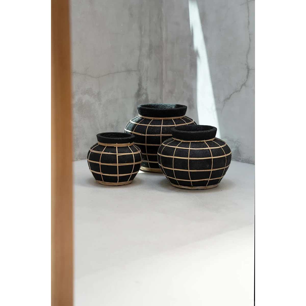 Vase Le Ventre - Noir Naturel - L