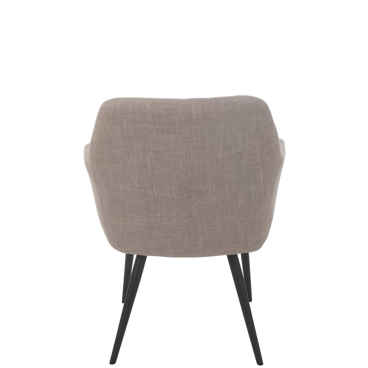 J-Line Chaise Miles Acier/Mousse Taupe