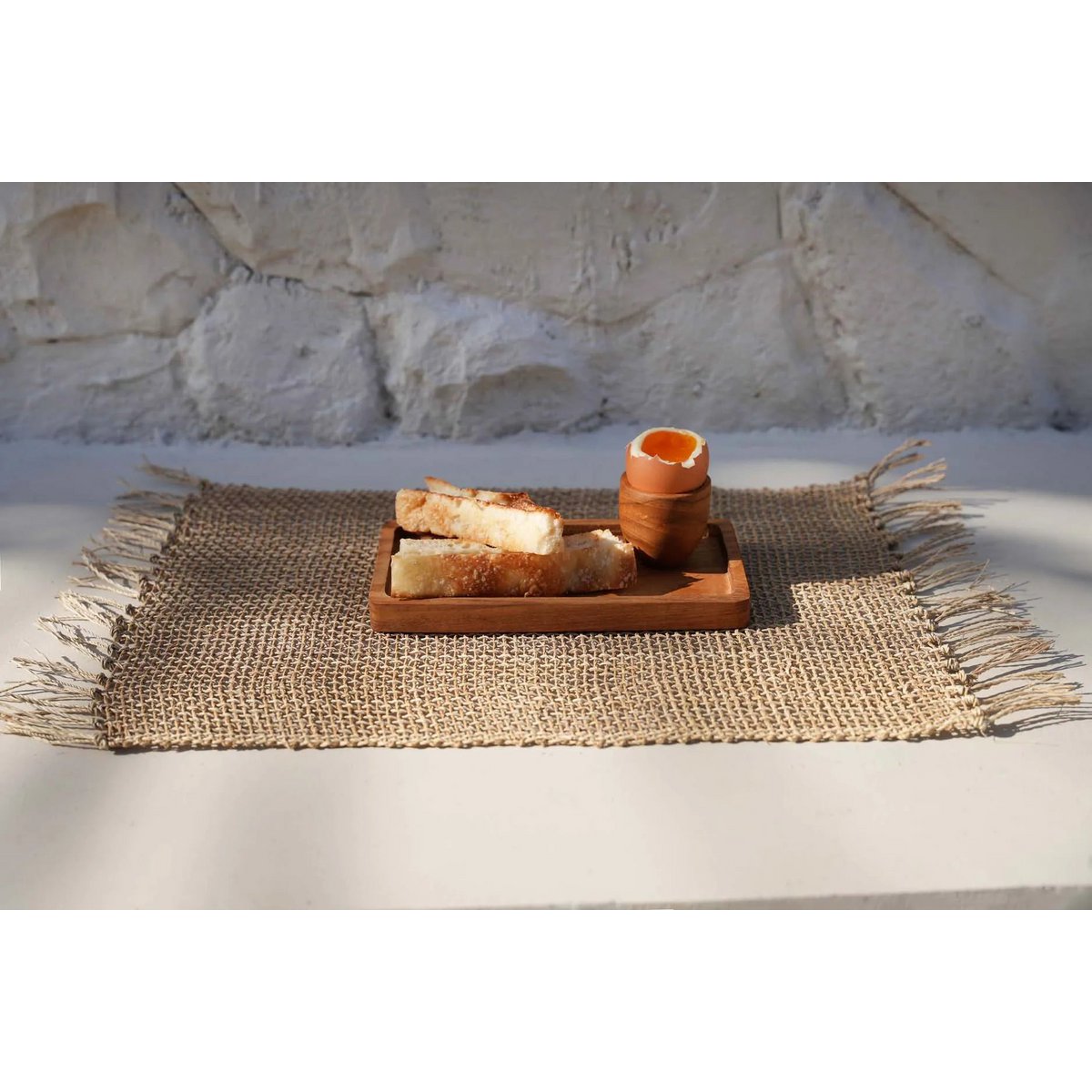 Le coquetier en racine de teck