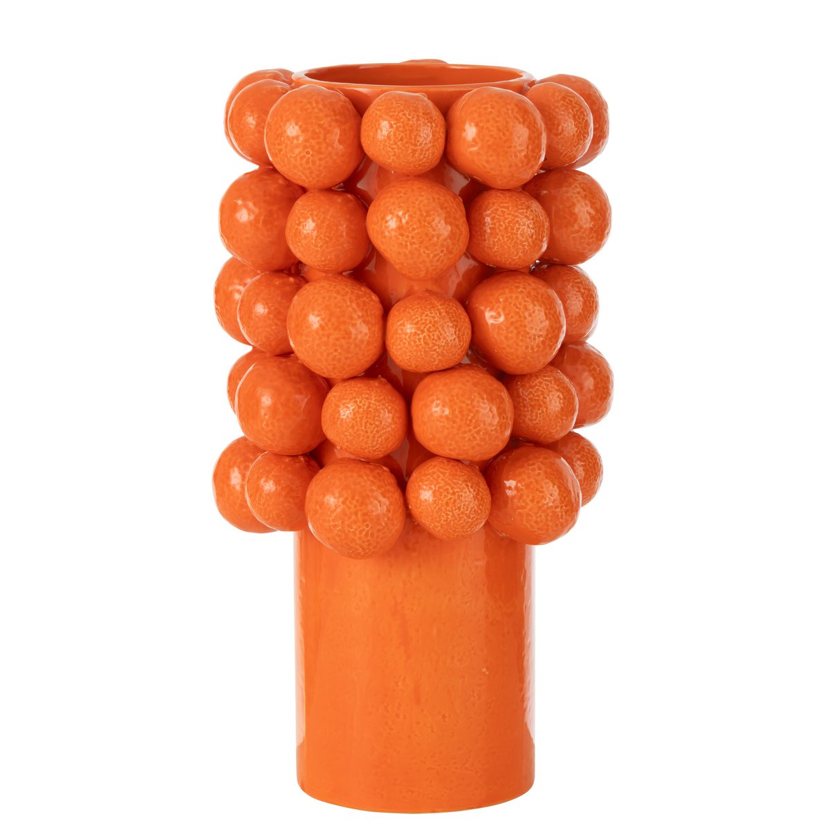 J-Line Vase Oranges Céramique Orange Grand