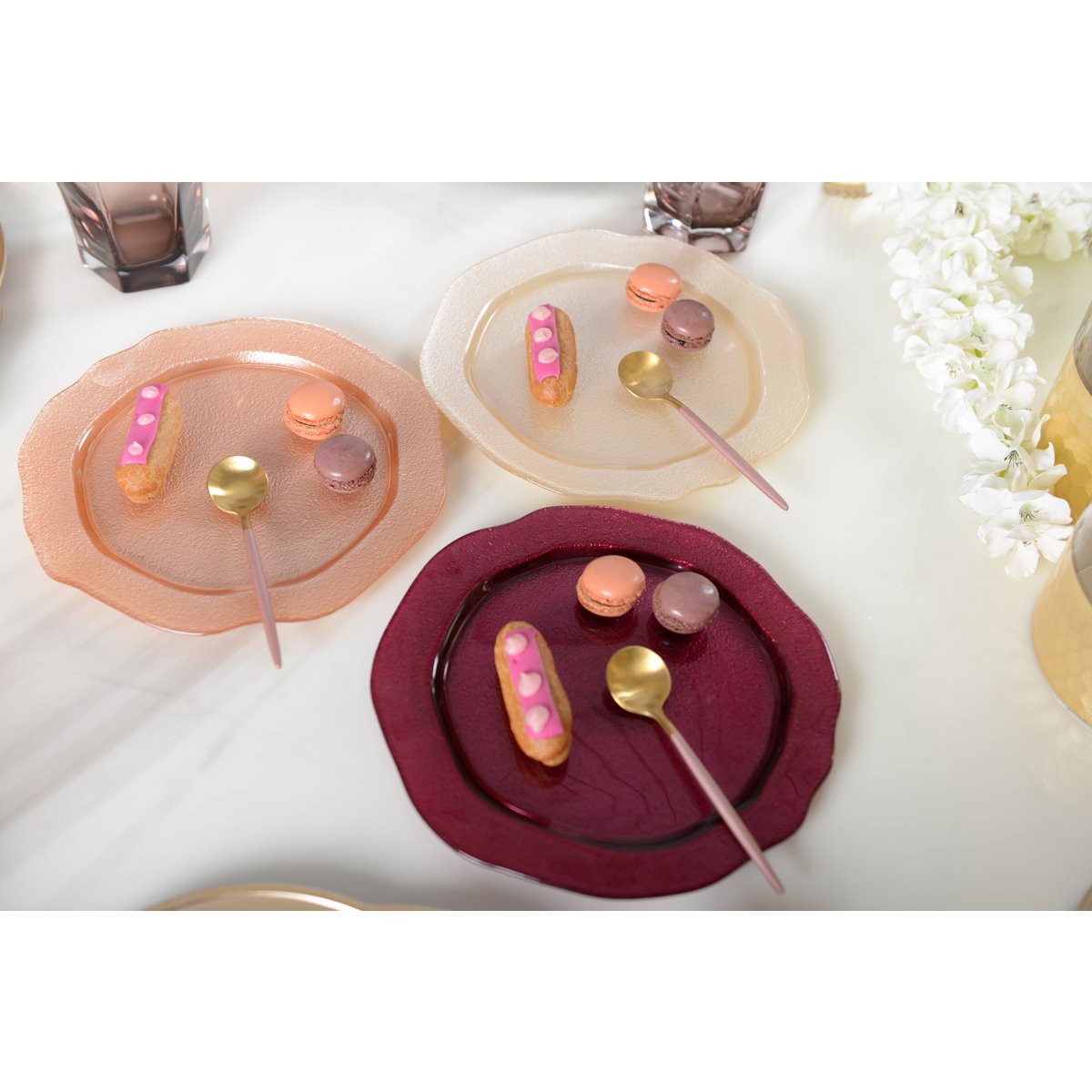 ASSIETTE A DESSERT FUSHIA