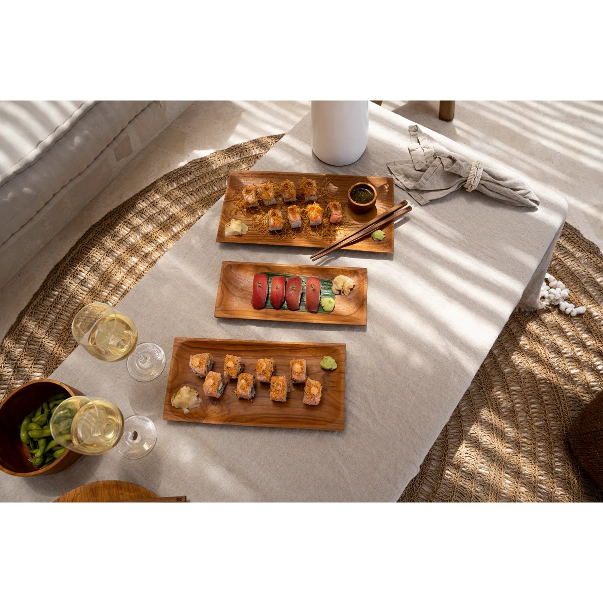 Assiette à Sushi Racine de Teck - M