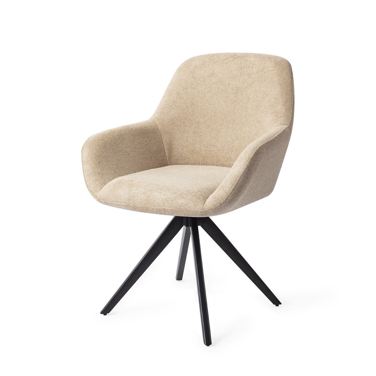 Jesper Home Kushi Chaise de Salle à Manger Tourner Noir