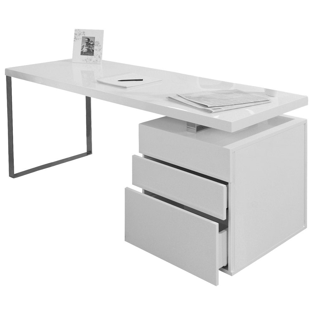 Bureau 180x85x76 cm blanc