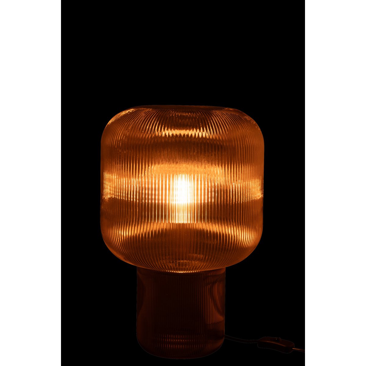 Lampe J-Line - verre - marron