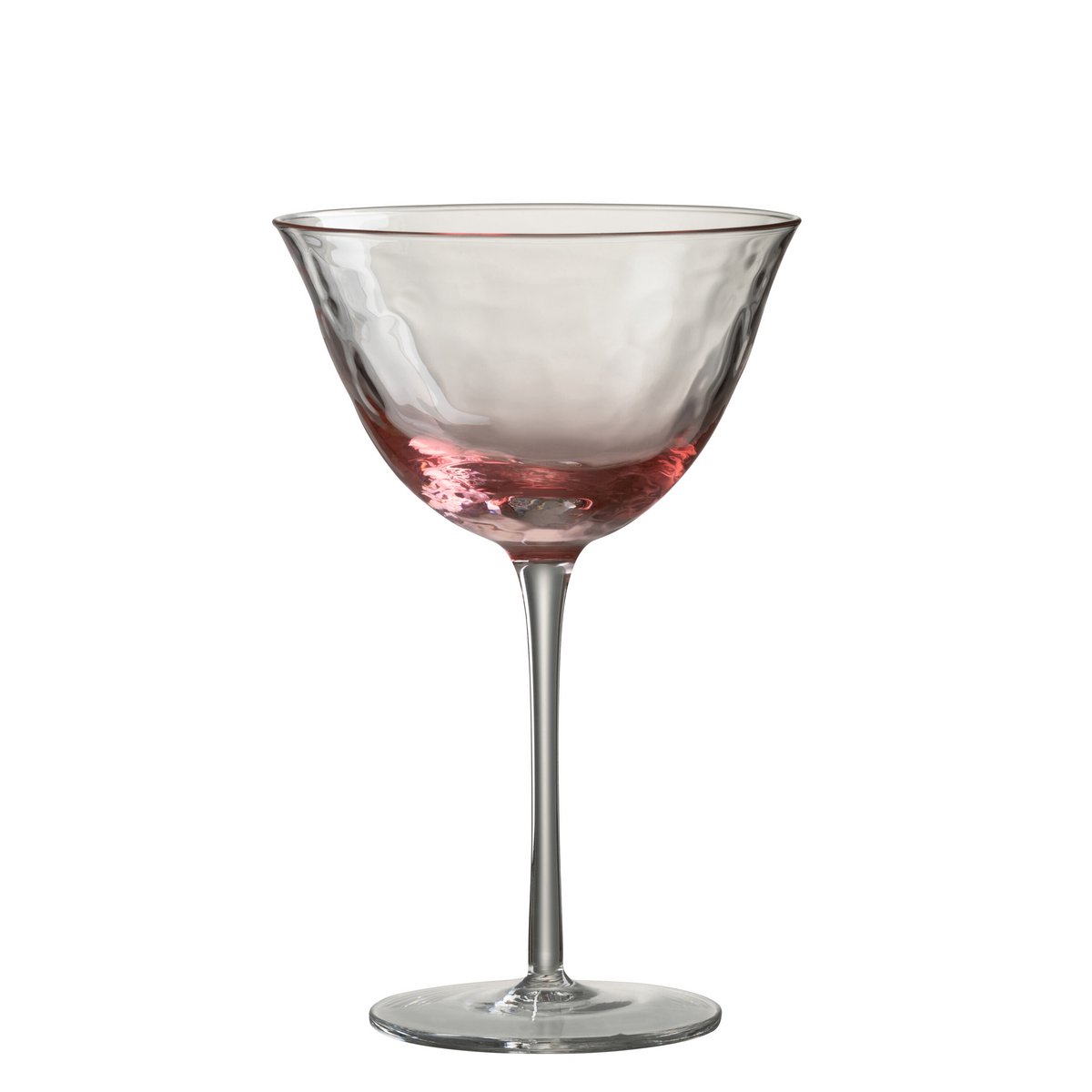 Verre à cocktail J-Line Inégal - verre - rose