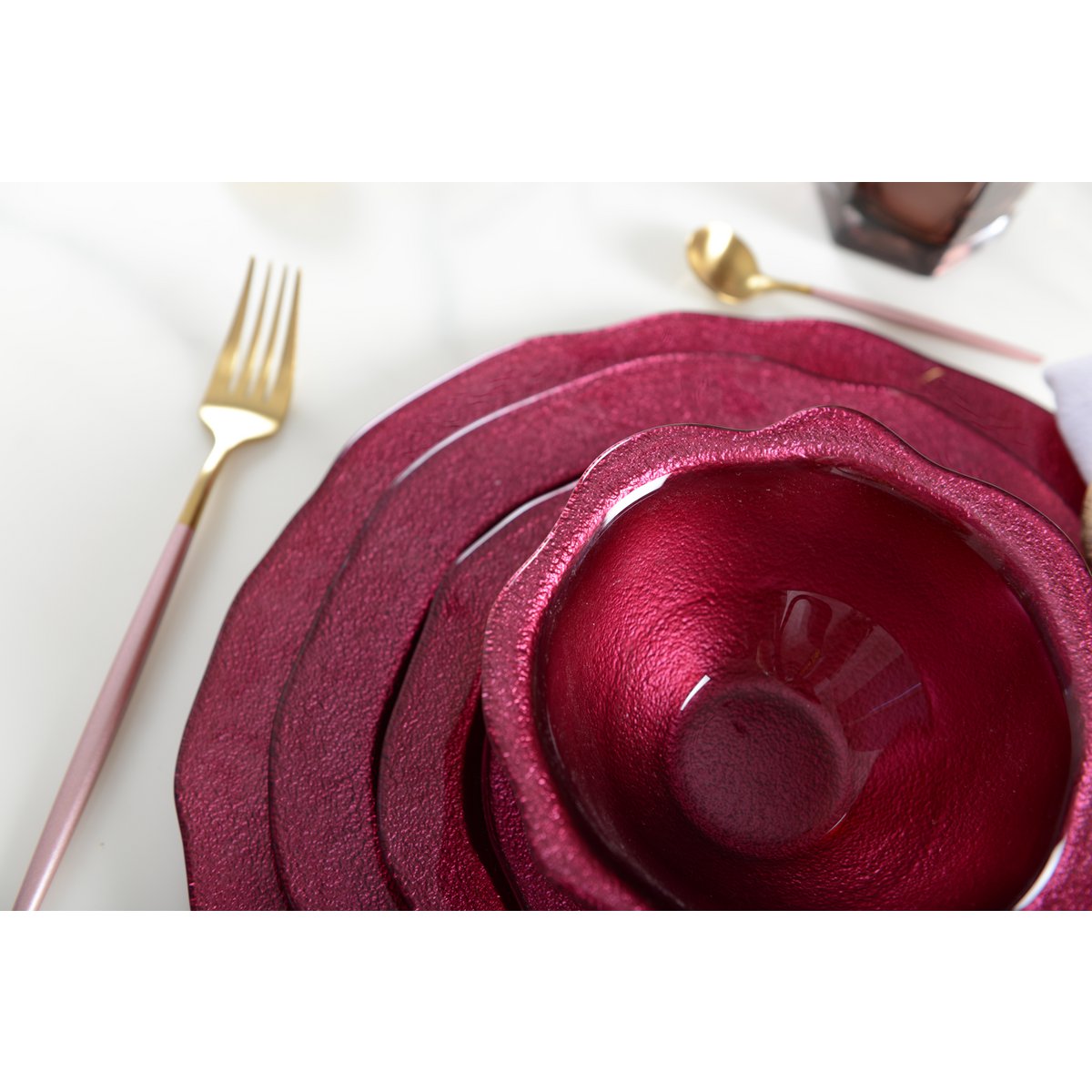 ASSIETTE A DESSERT FUSHIA