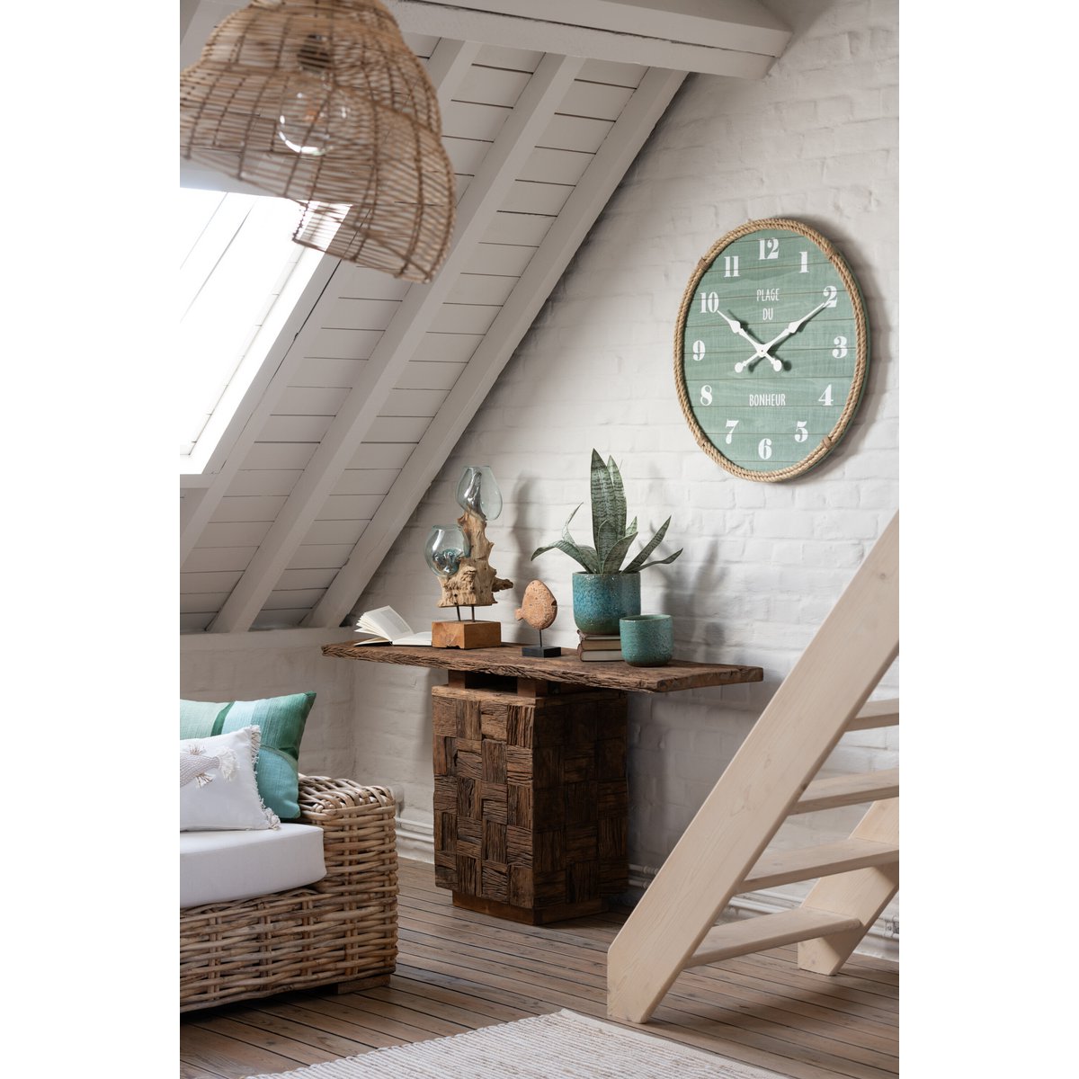 Console J-Line Woody Hout Naturel