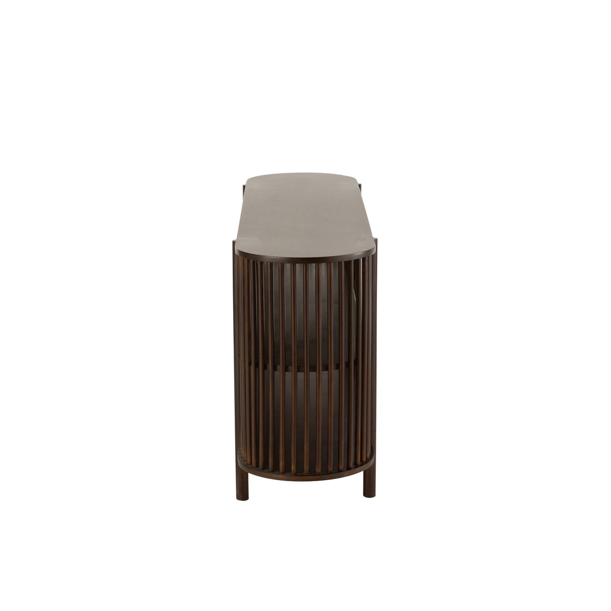 Console J-Line 2 planches Conie en manguier marron foncé
