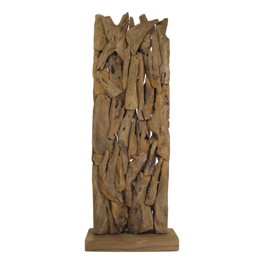 HSM Collection-Kamerscherm Root-80x30x215-Naturel-Teck