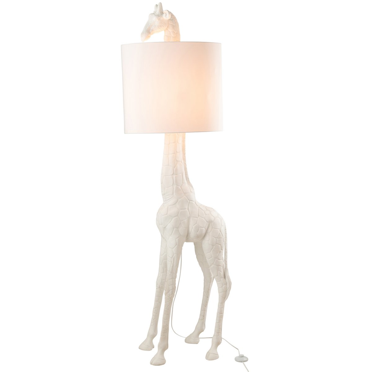 Lampe J-Line Girafe - polyrésine - blanc