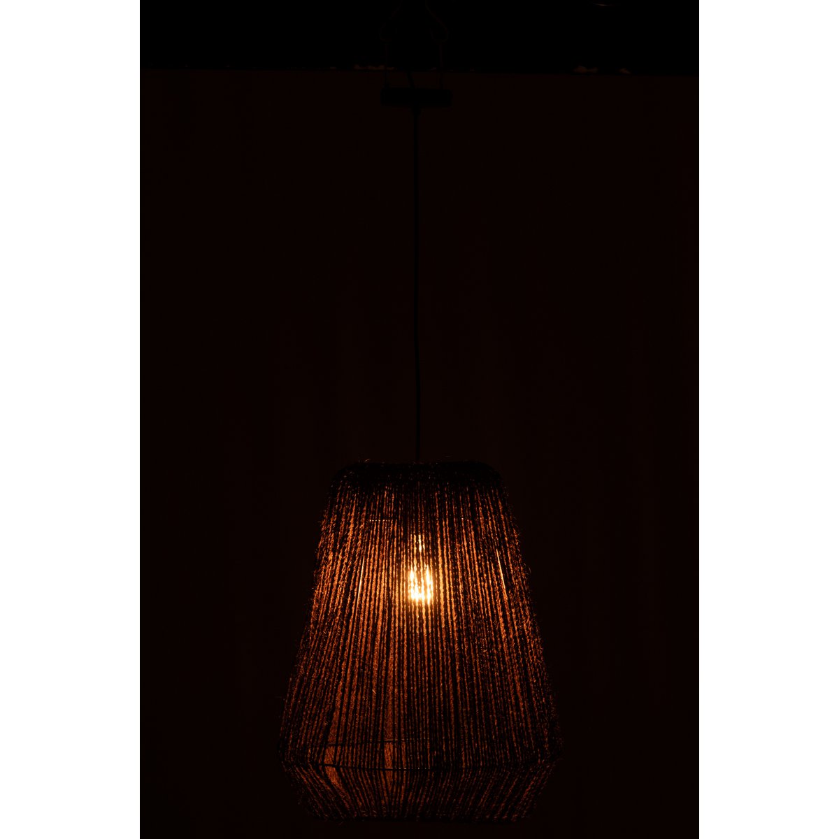 J-line suspendue tresse métal / palmier noir grand rivière rustique