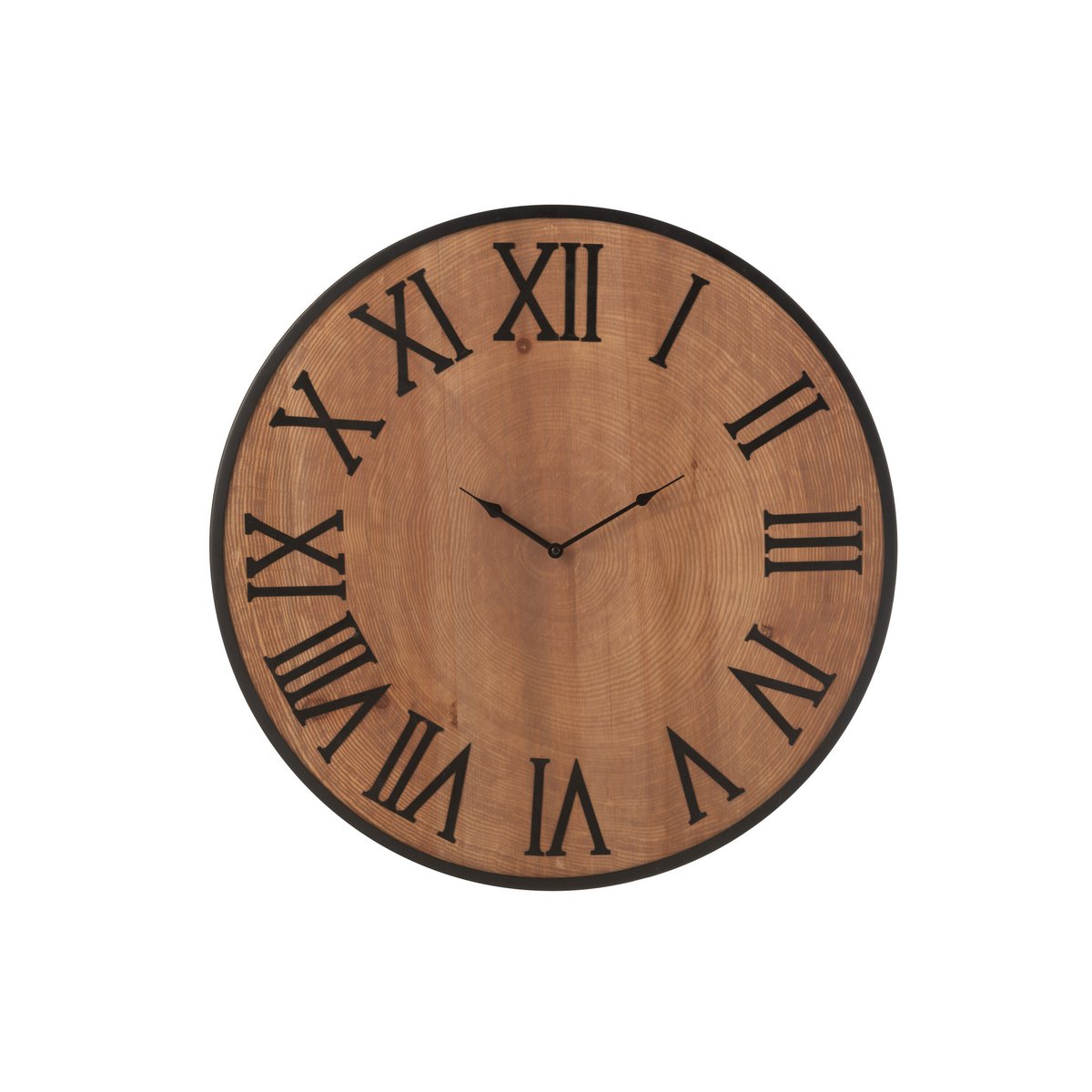 J-Line Horloge Murale Nue MDF/Fer Naturel Grande