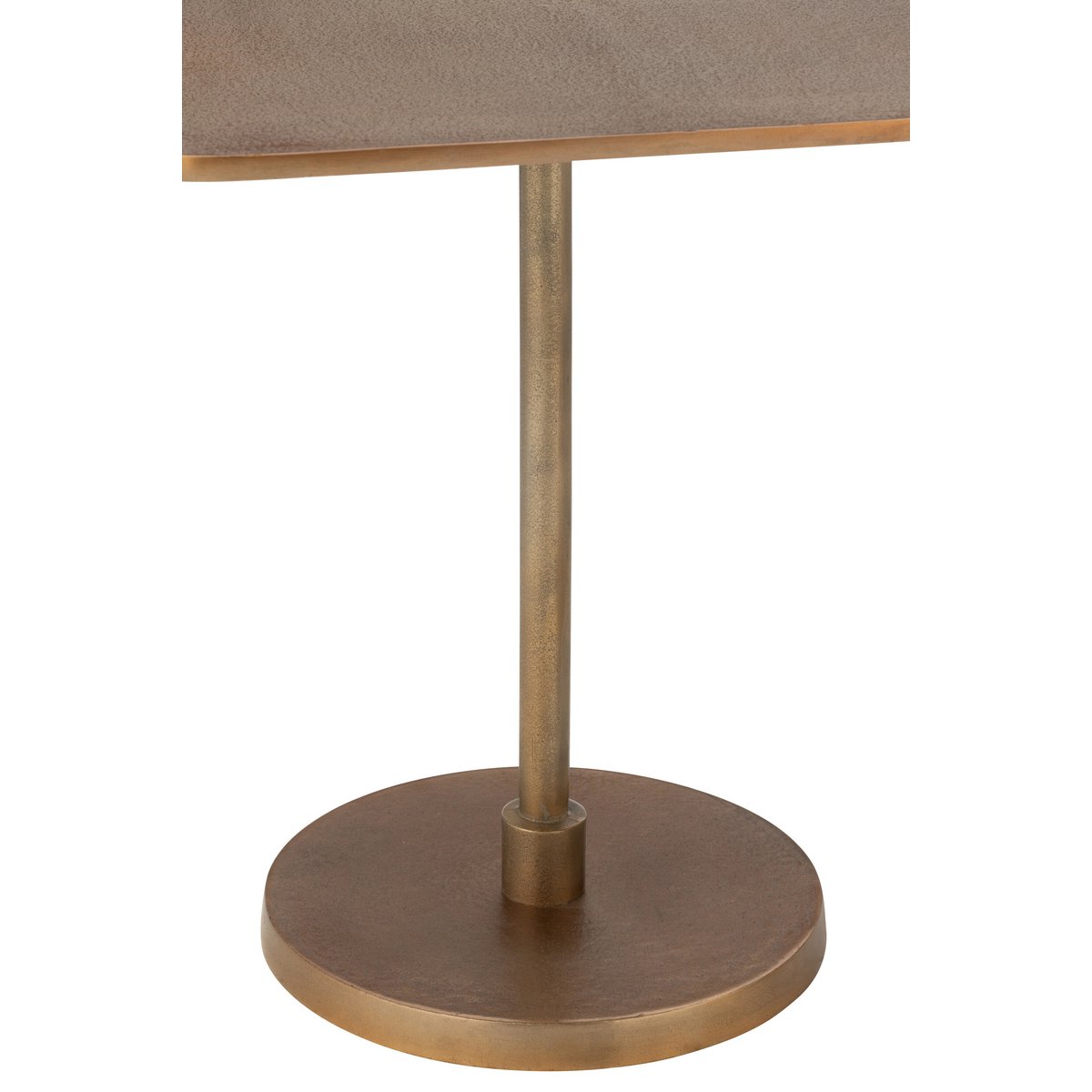 Table J -line - Aluminium - Gold - 2 pièces