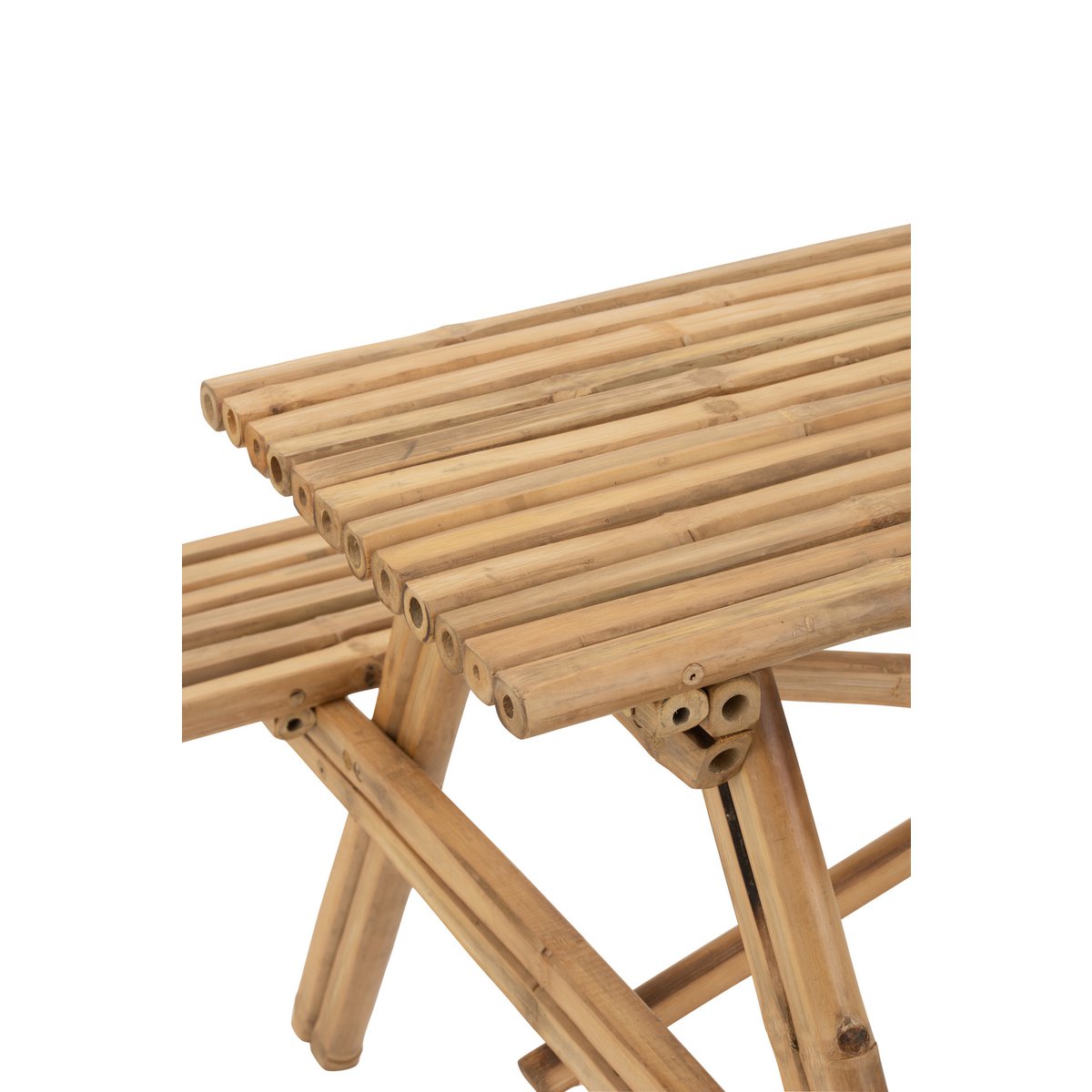 Banc de pique-nique J-Line - bambou/jute - naturel