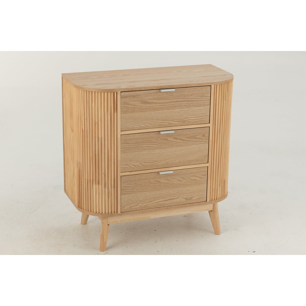 Armoire en j-line autour de mdf / denenhout naturel grand