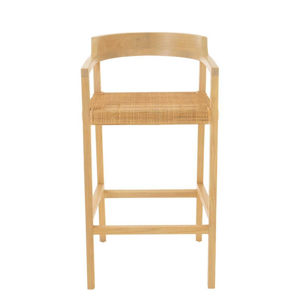 Chaise de bar J-Line Emma - bois - naturel