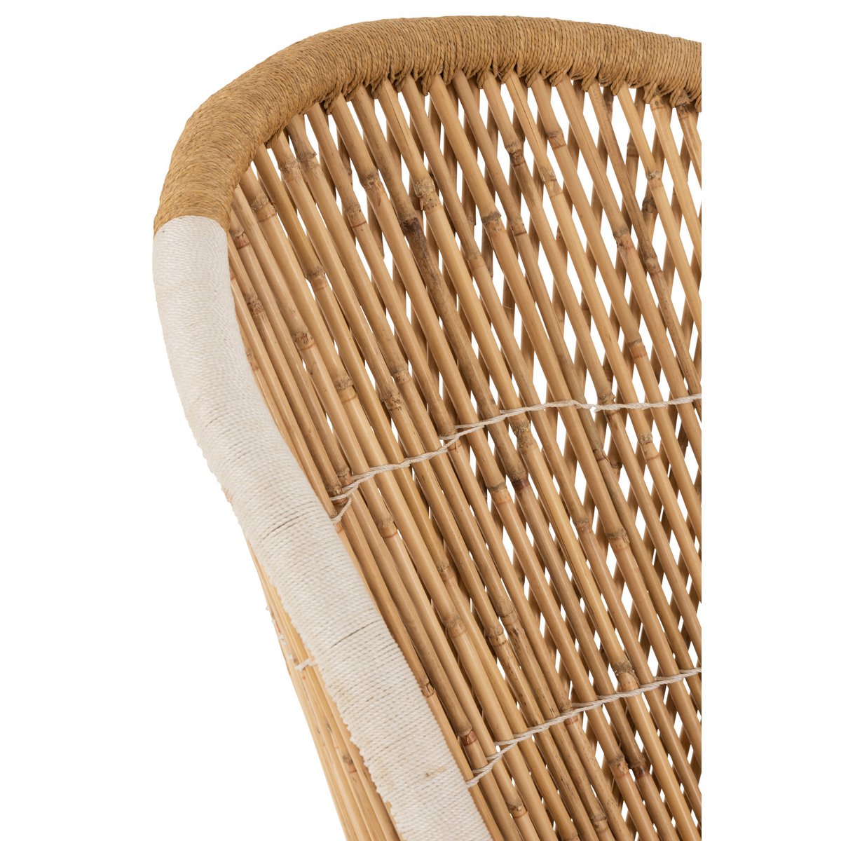 Chaise à dossier J-Line pour adultes - bambou - naturel