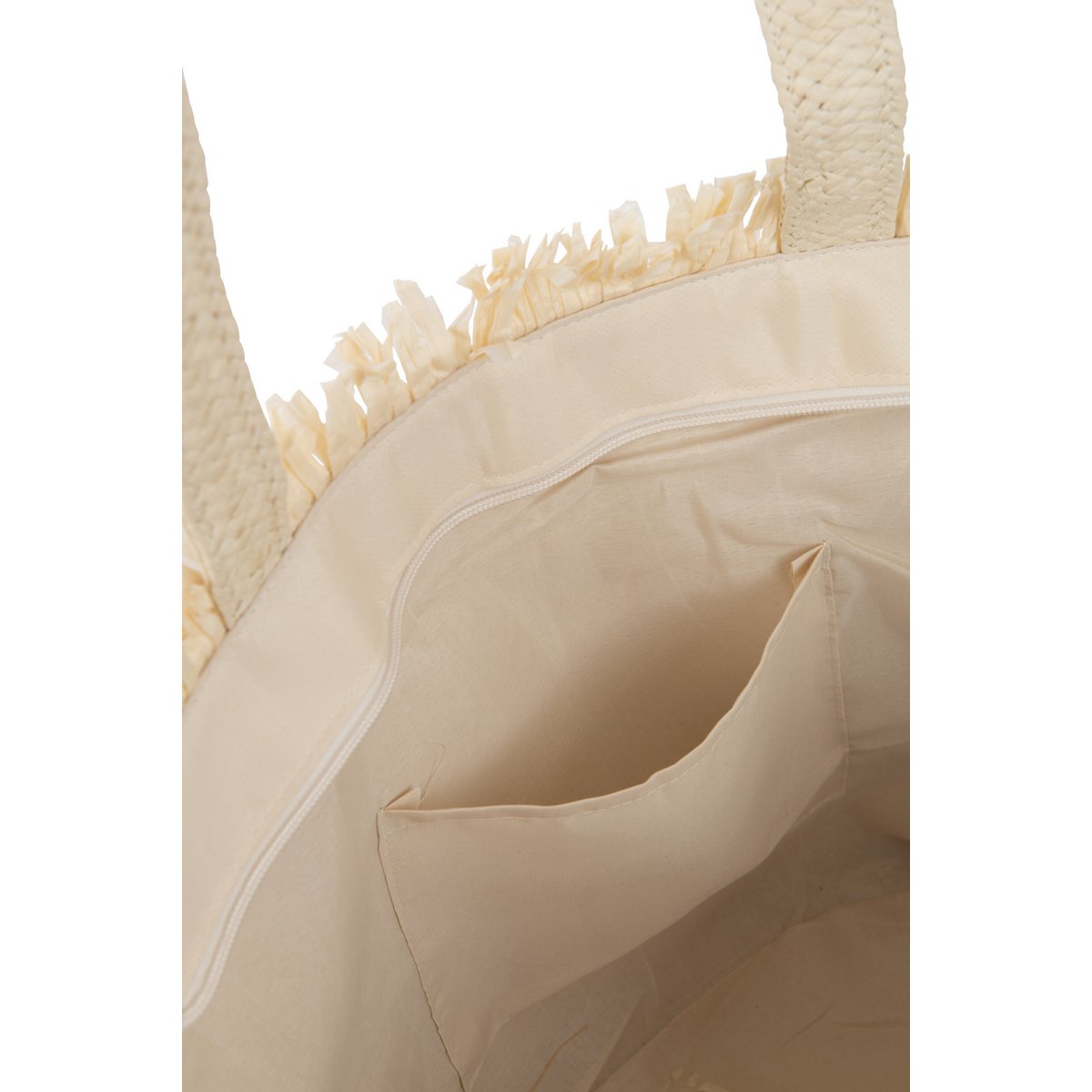 J-Line Lot Sac de Plage + Chapeau Papier Naturel