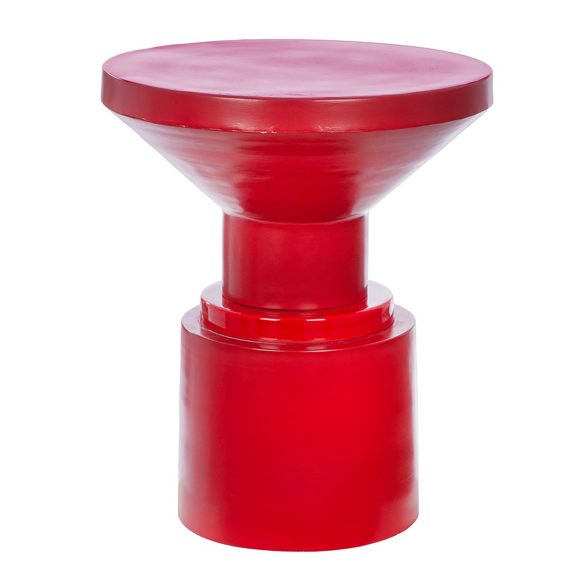 Table d'appoint Rouge, rouge H.48 cm