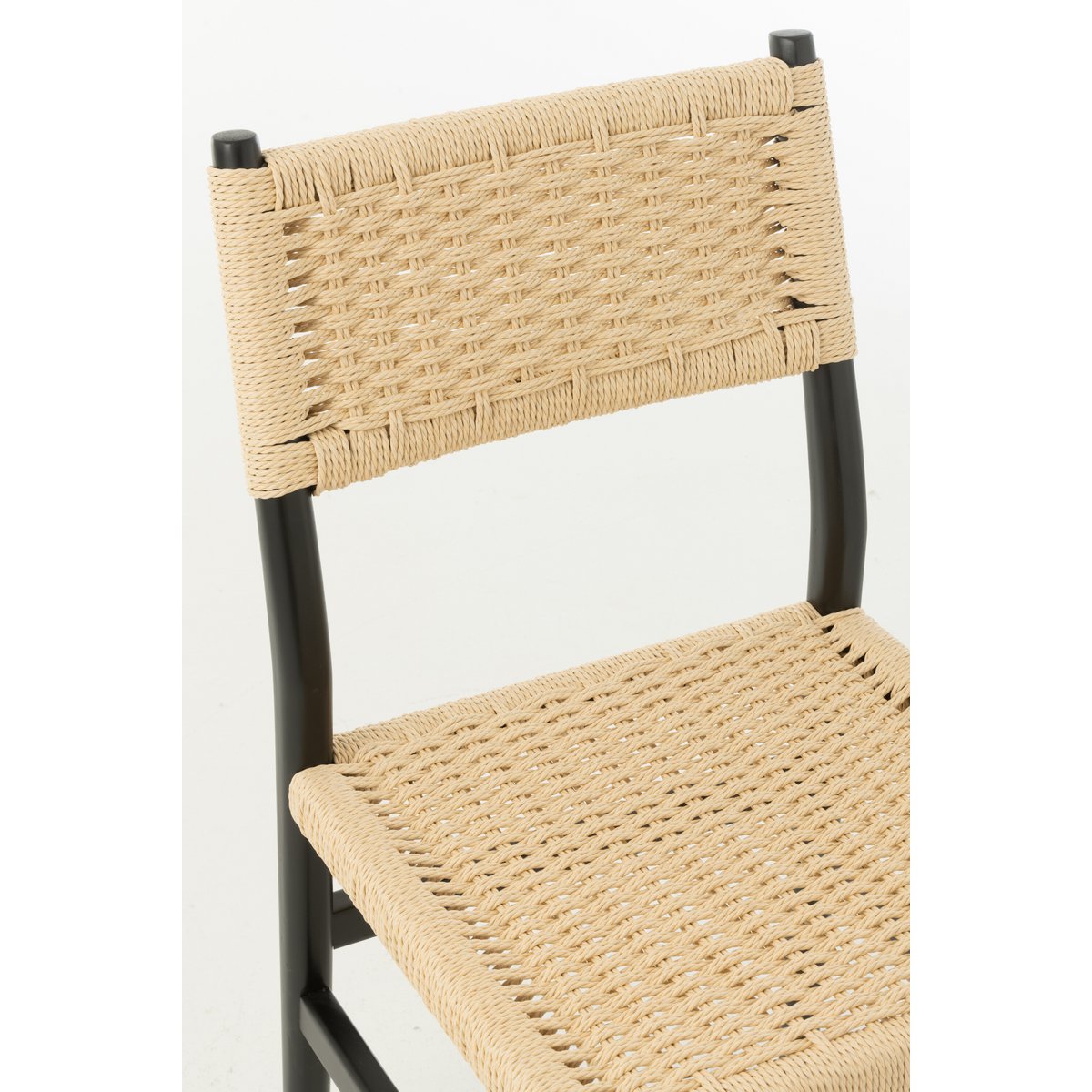 J-Line Chaise Lap Hêtre/Corde Noir