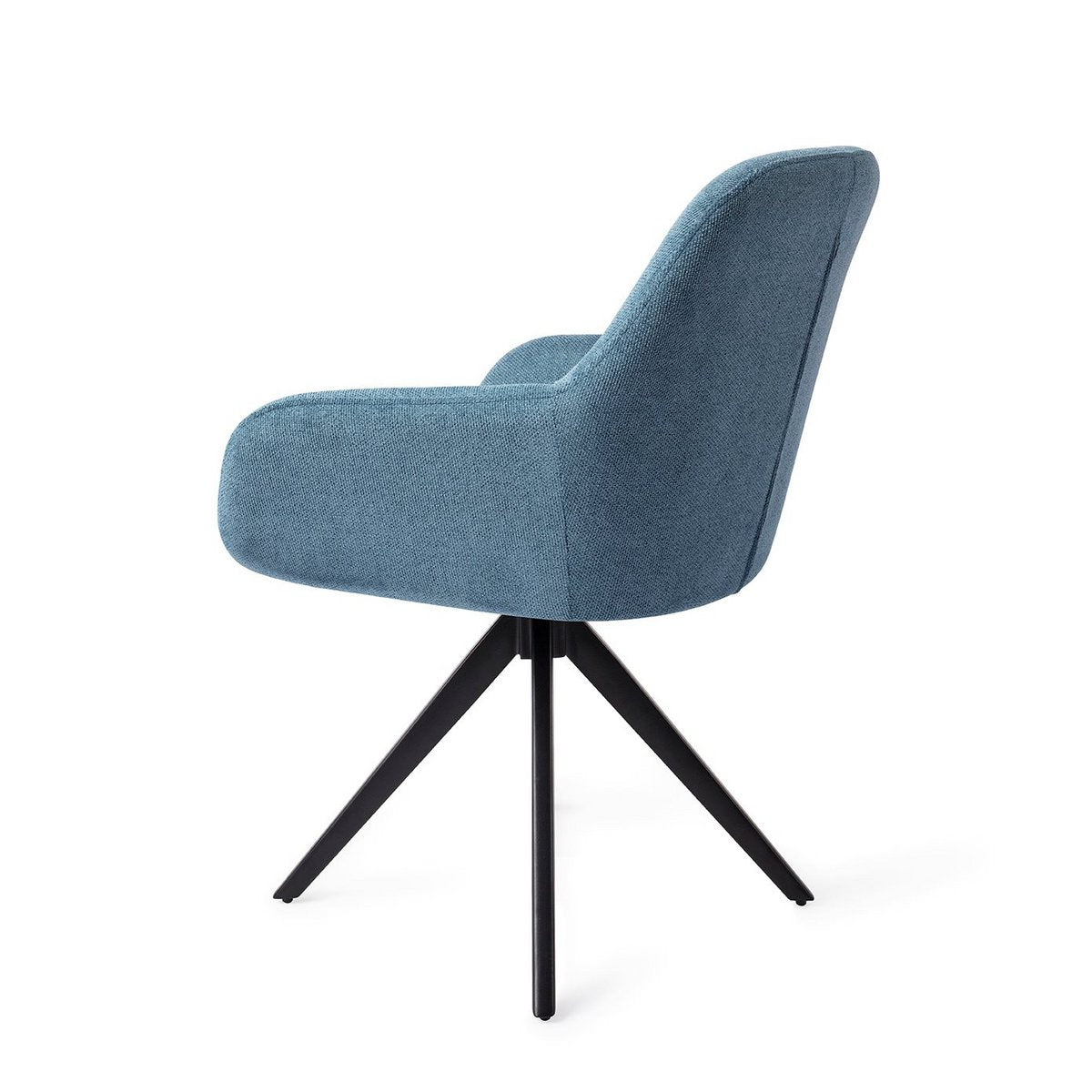 Jesper Home Kushi Chaise de Salle à Manger Tourner Noir
