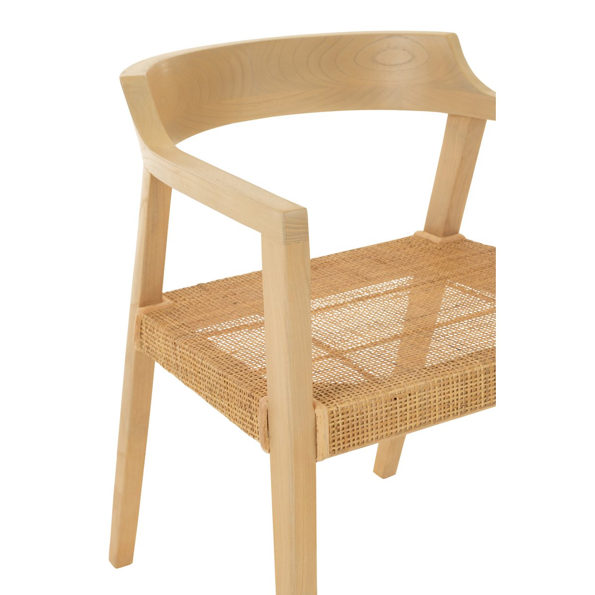 Chaise J-Line Square Open Sungkai - bois - naturel