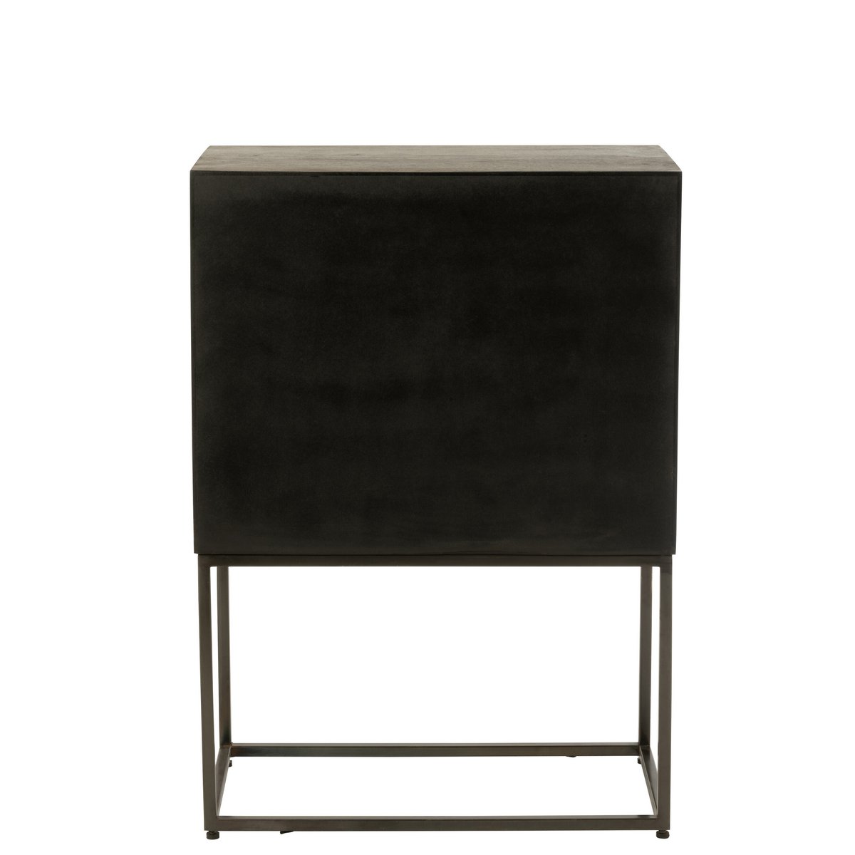 J-Line Armoire Pino Métal/Manguier Marron/Gris