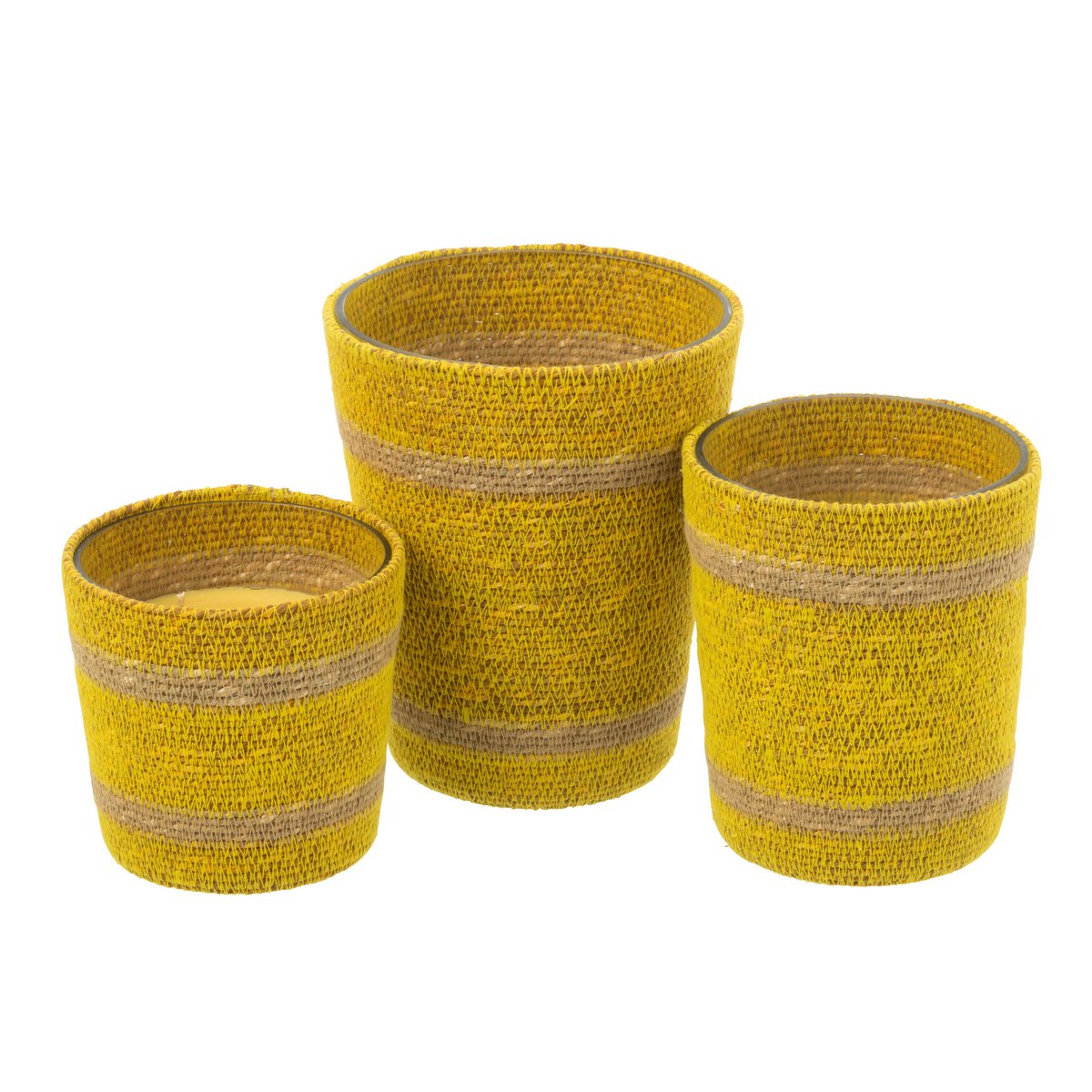 J -line parfumé la bougette cire jaune grande - 75 heures