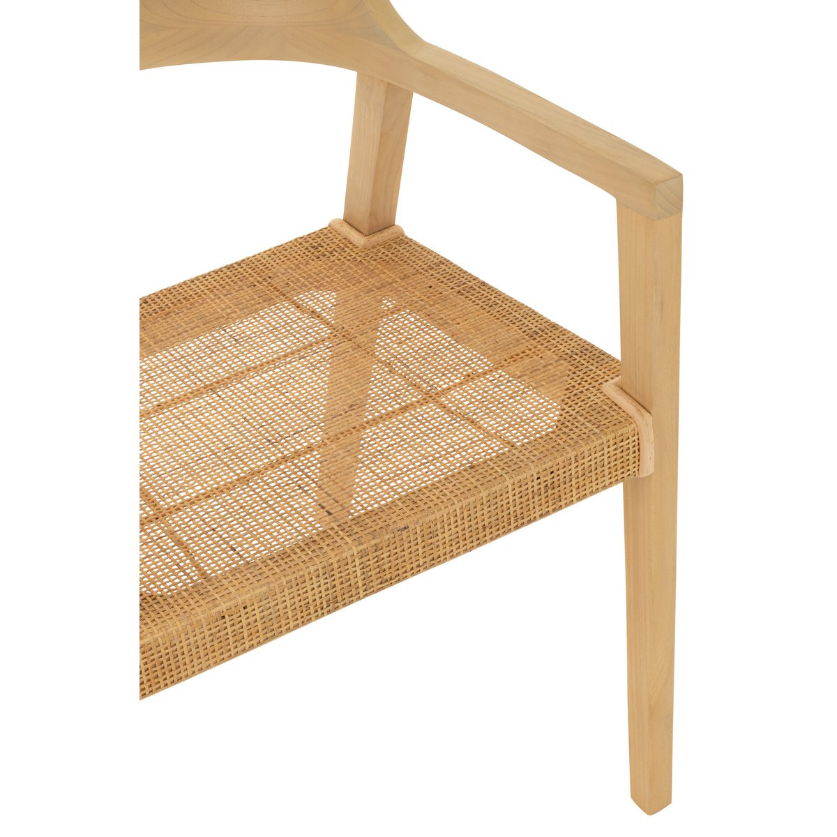 Chaise J-Line Square Open Sungkai - bois - naturel