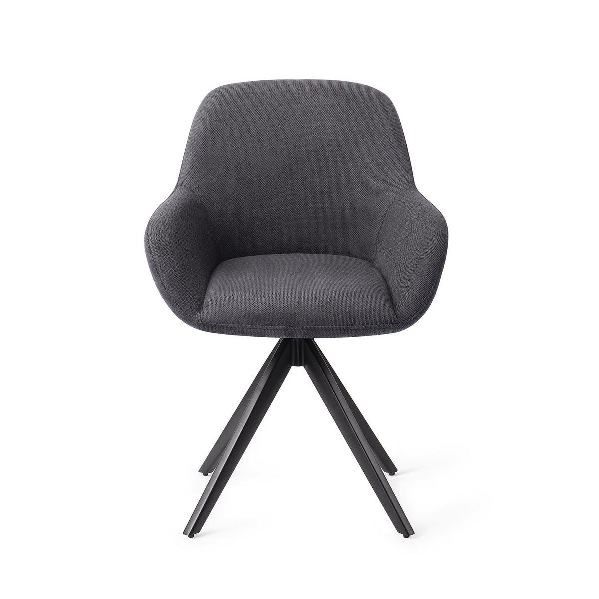 Jesper Home Kushi Chaise de Salle à Manger Tourner Noir