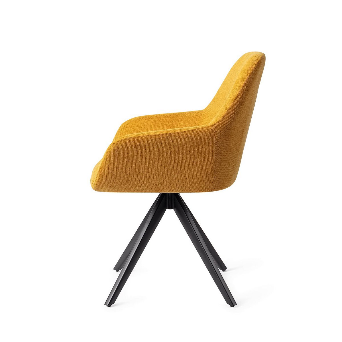 Jesper Home Kushi Chaise de Salle à Manger Tourner Noir