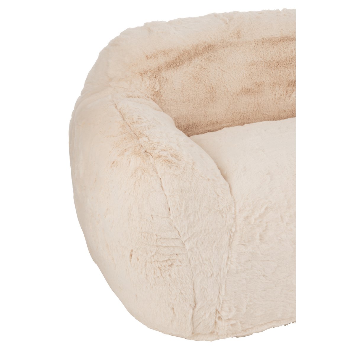 J-Line Canapé Cutie Polyester Crème Grand