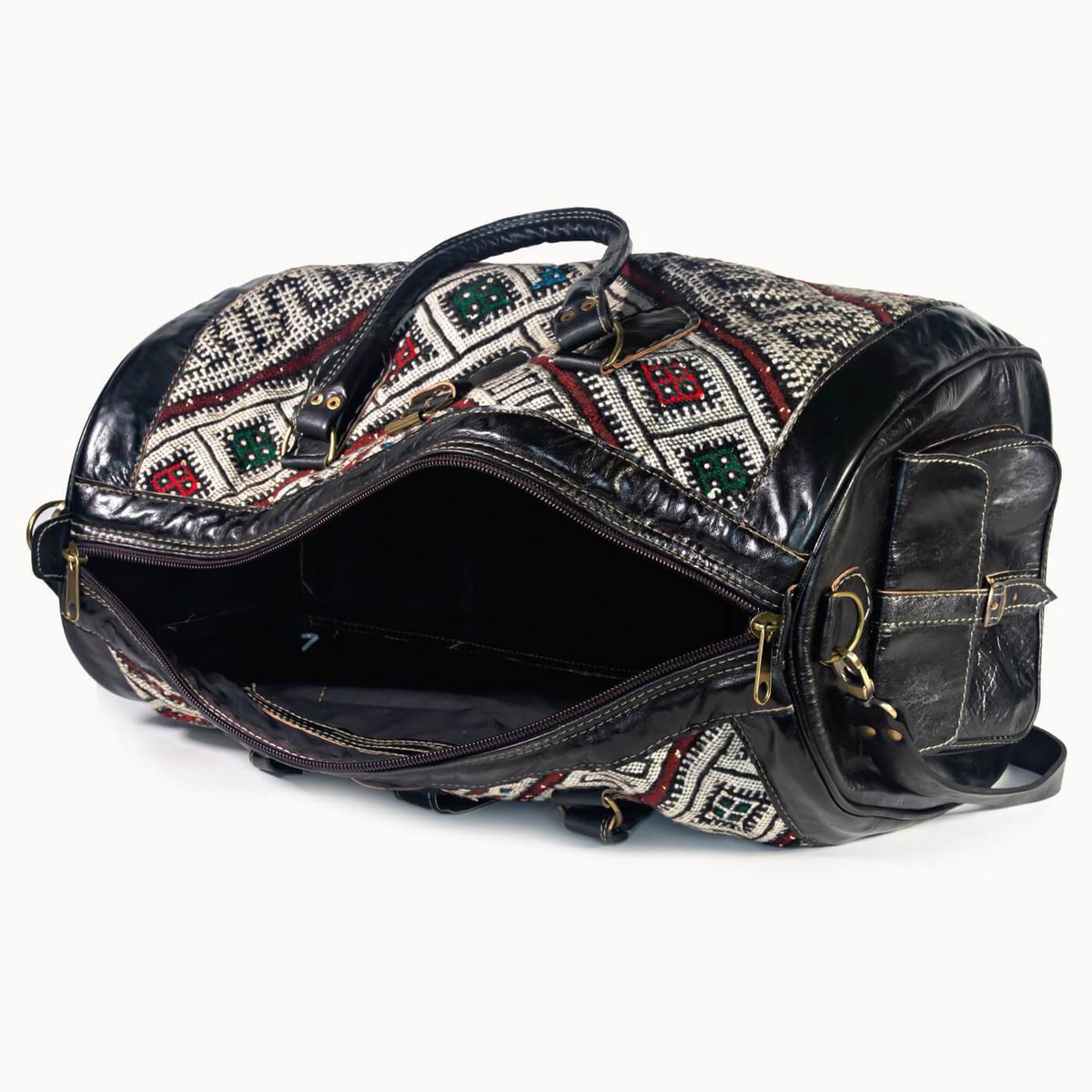 Sac en cuir 'Kilim X'