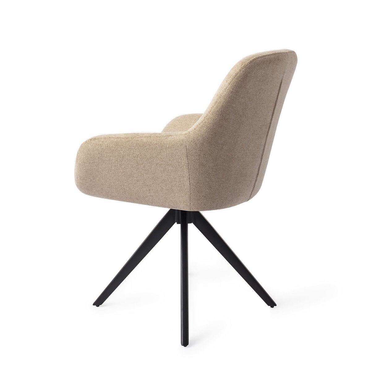 Jesper Home Kushi Chaise de Salle à Manger Tourner Noir