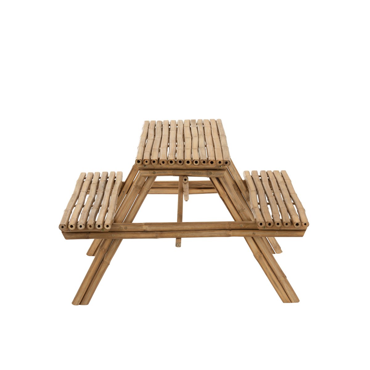 Banc de pique-nique J-Line - bambou/jute - naturel