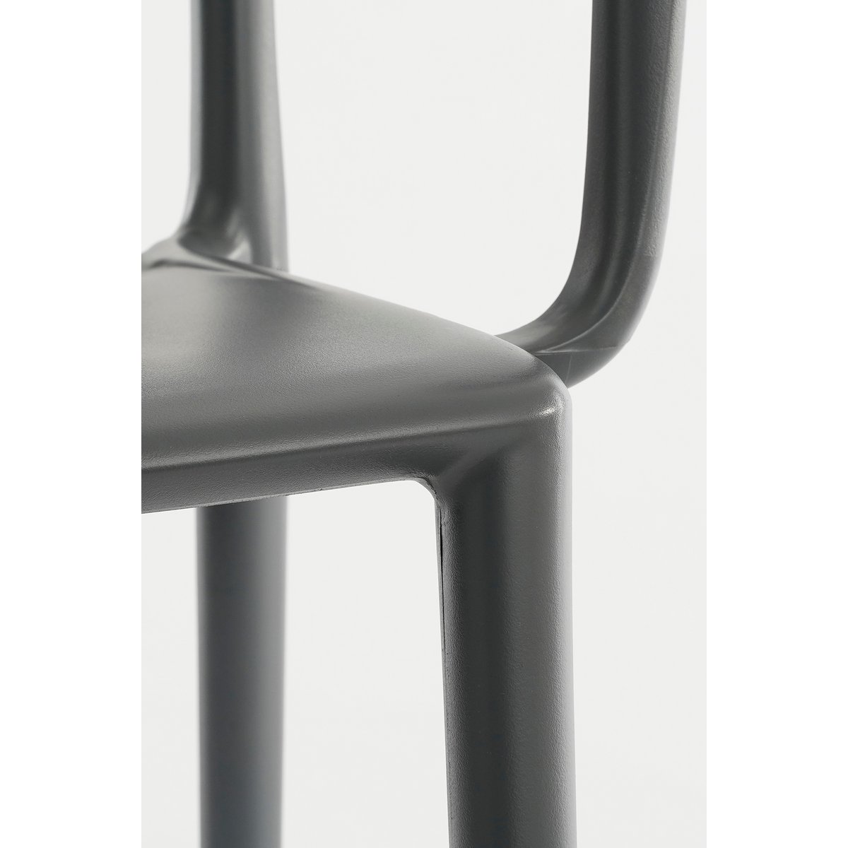 Chaise de jardin Paloma / L53 x l53 x H78 cm - Polypropylène - Gris