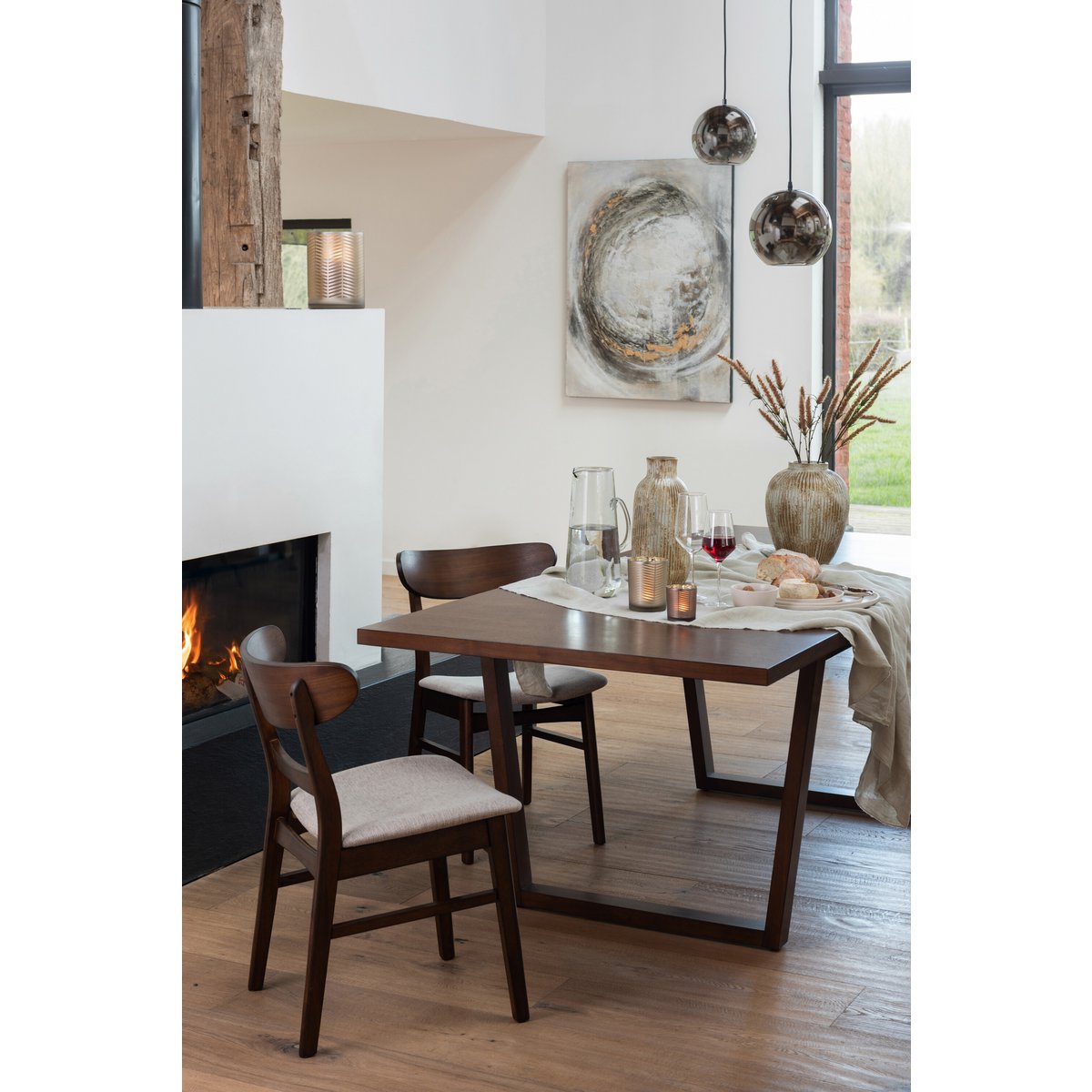 Lampe J-Line Ball Mirror - verre - argent - grand