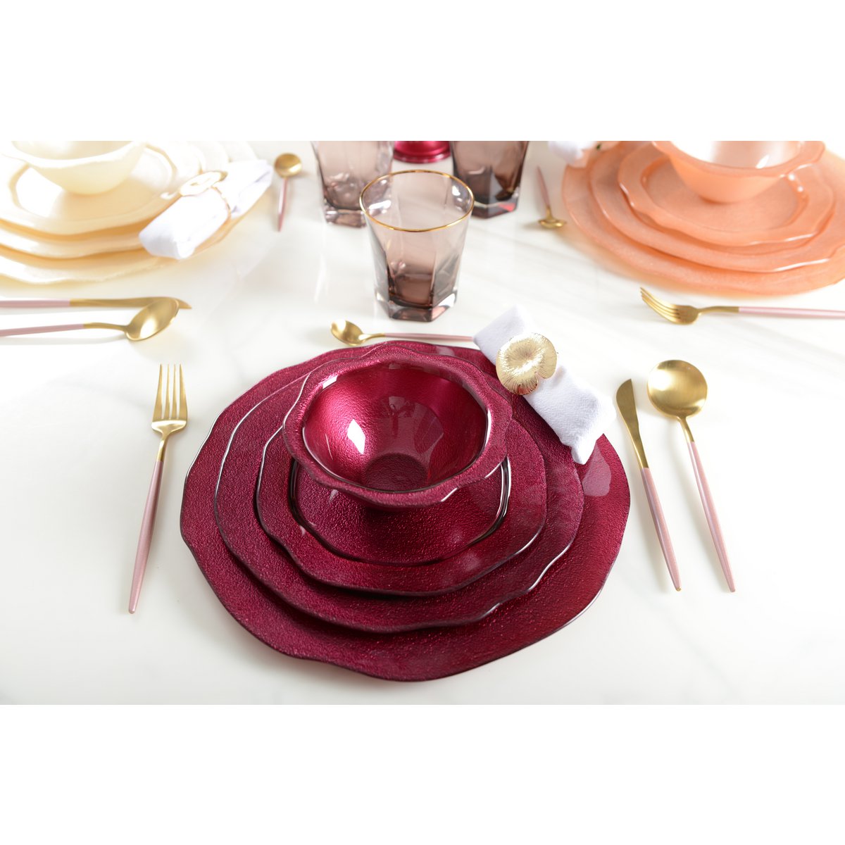 ASSIETTE PLATE FUSHIA