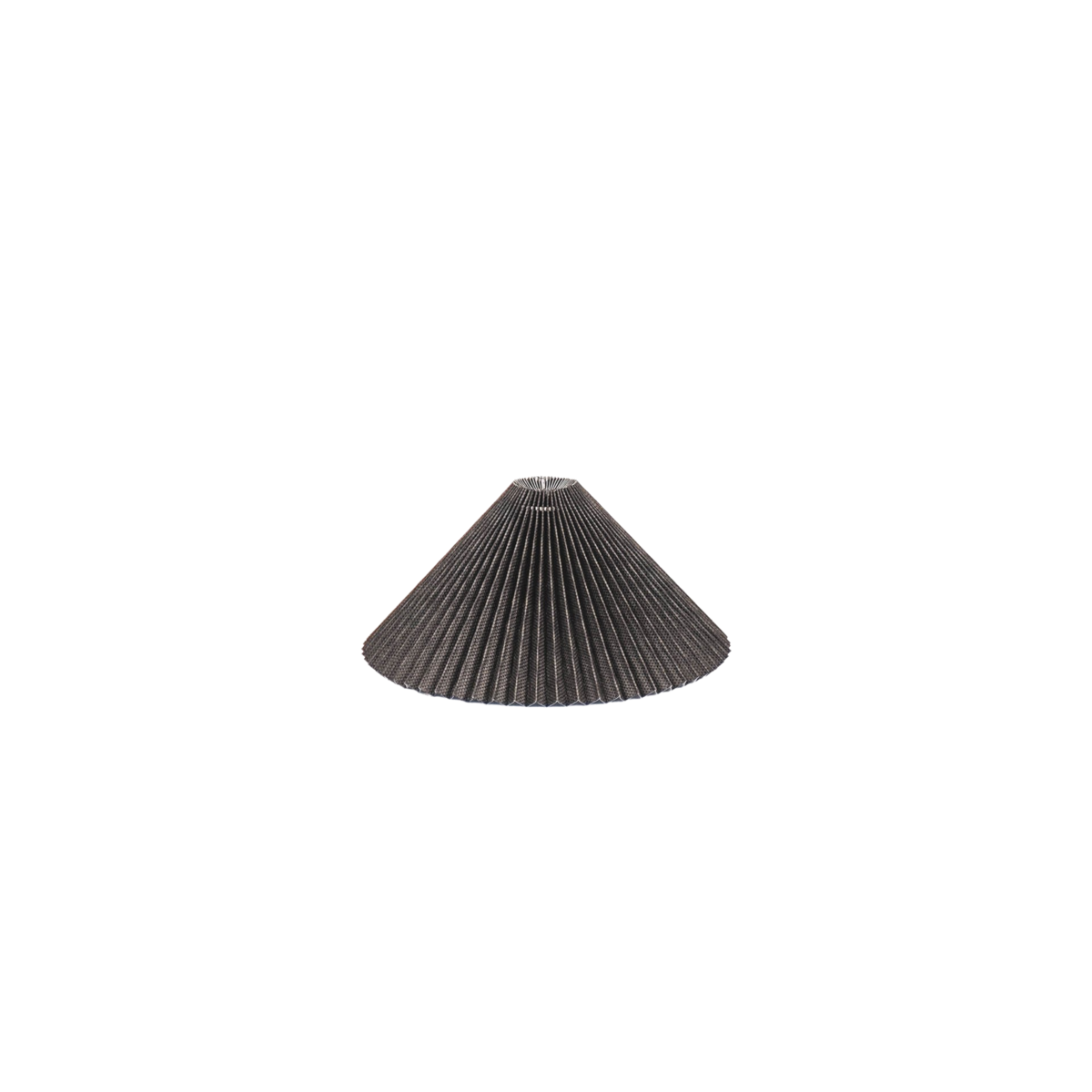 Abat-jour - Plissé - Polyester - Noir - 6x29,5x18cm