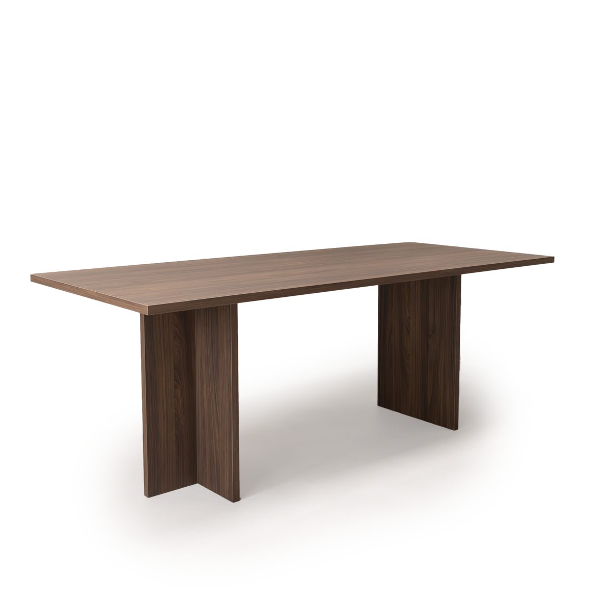 Table à manger Clay 200 x 100cm, coloris marron noyer